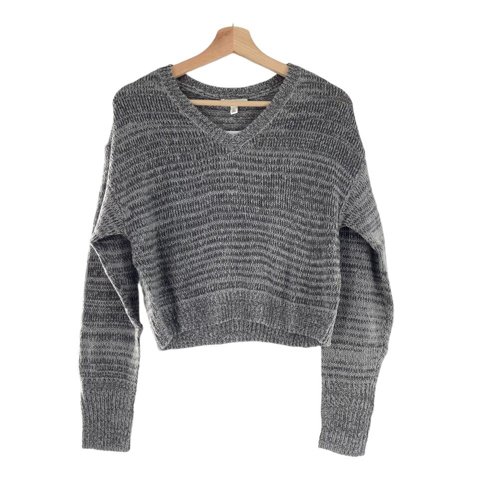 Copied - BP. Nordstrom Dark Grey Heather Knit Pullover Sweater V-Neck